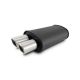 Streetpower Flat Black Muffler #12310