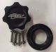 DZZ 7602B Small Black Fill Cap and Four Bolt Bolt on Bung