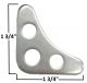 Standard 3-Hole Triangle Gusset mild steel