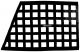 Allstar Window Net, SFI 27.1, 1 in Webbing, 18 x 29 x 22 in Trapezoid, Black