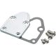 Fuel Pump Billet Block-Off Plate, SB Chevy, Clear