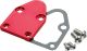 SB Chevy Fuel Pump Billet Block-Off Plate Red