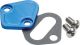 BB Chevy Fuel Pump Billet Block-Off Plate Blue