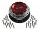 Pro-werks 4-1/4 in. Red Fill Cap with Silver Aluminum 12 Hole Fuel Cell Bung C74-716