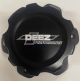 DEEZ Performance 6-Bolt Billet Aluminum Fuel Cell Cap & Bung Assembly-Polished Black 