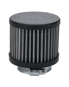 Valve Cover Breather Without Shield 1-3/8" Black Powder Coated